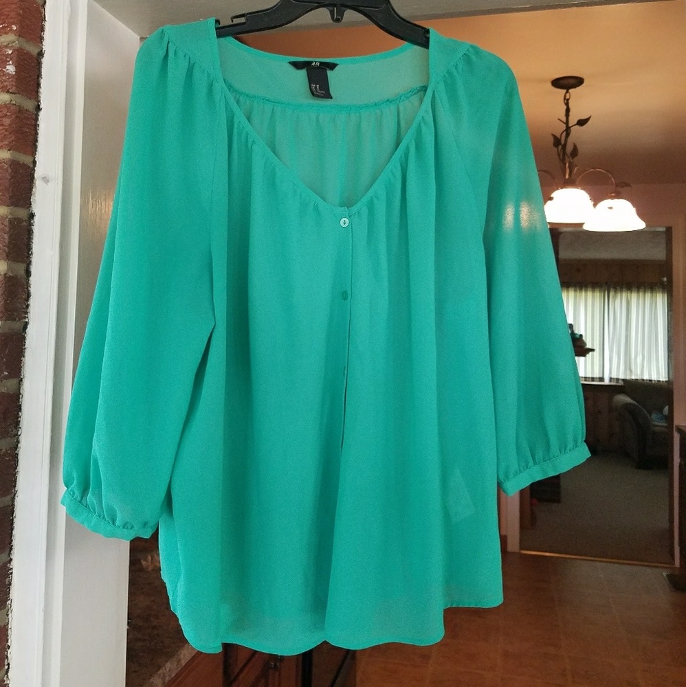 ❣Flowy Green Top❣